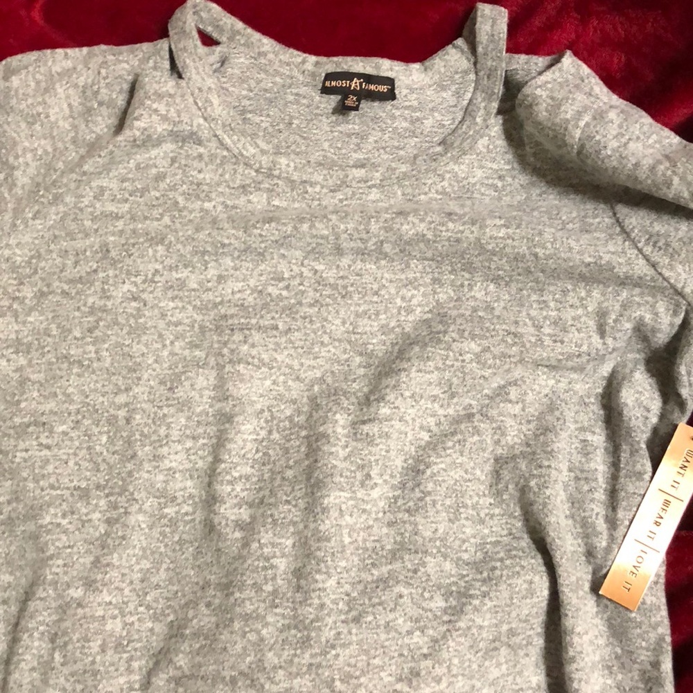 Heather Grey sweater .. brand new with tags